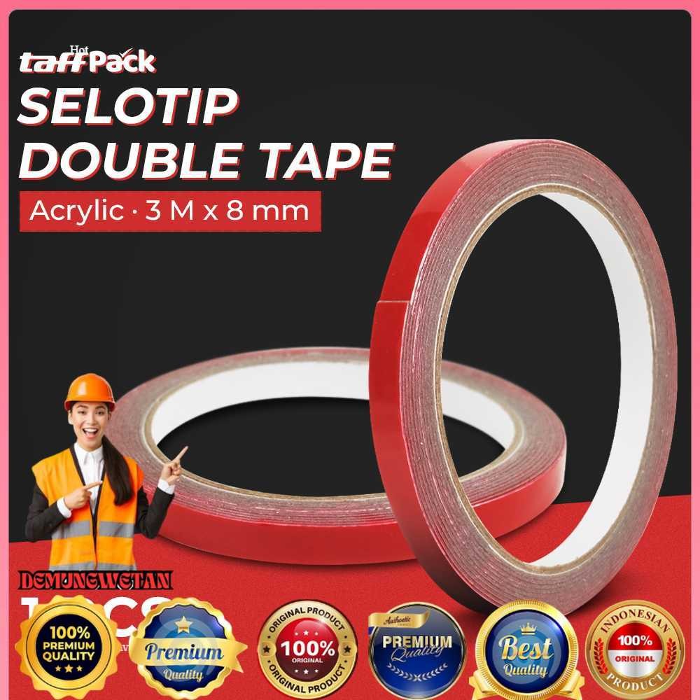 

TaffPACK Selotip Double Tape Acrylic 3M 8mm - SC-3M