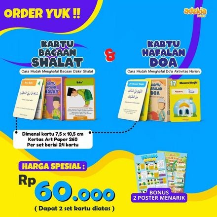 Kartu Bacaan Sholat Dan Doa ADZKIA