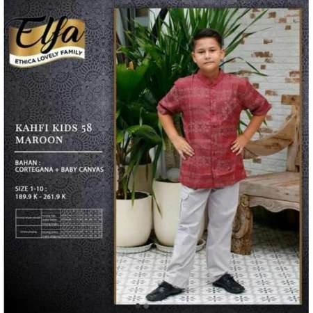 ETHICA KOKO ANAK KAHFI KIDS 58 MAROON