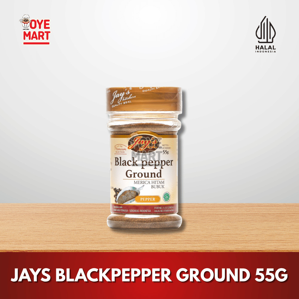 

JAYS BLACK PEPPER GROUND 55G / MERICA BUBUK HITAM MURNI