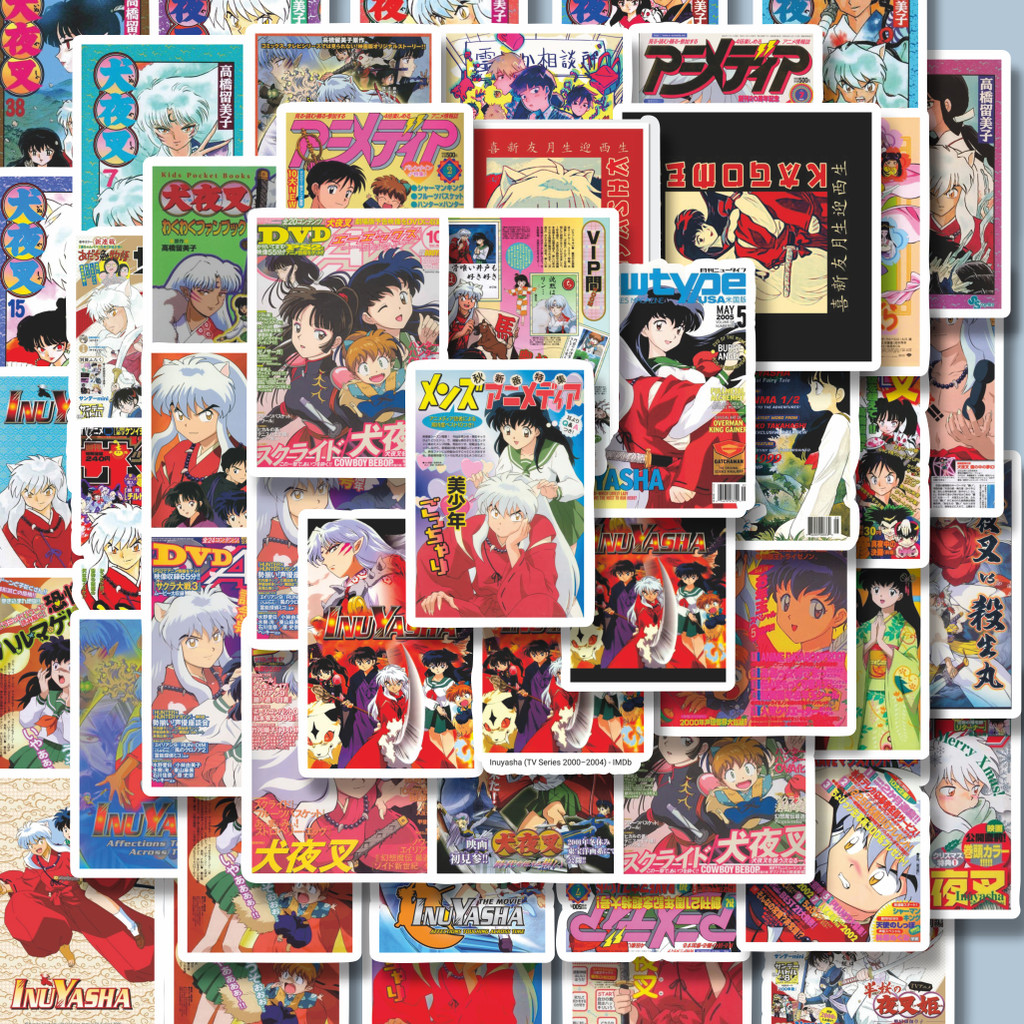 

100PCS Lucu Stiker Poster Kertas Kraft Desain Anime Jepang Inuyasha Stiker Aesthetic Stiker Anti Air Stikers Berperekat Waterproof sticker decal buat Motor Helm Buku Journal Koper Casing HP Laptop Botol Minum Hadiah anak