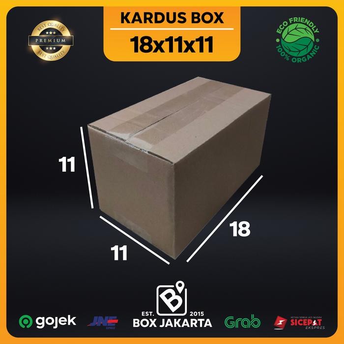 

KARDUS BOX uk 18x11x11 CM Kotak Packaging Corrugated SHEET POLOS