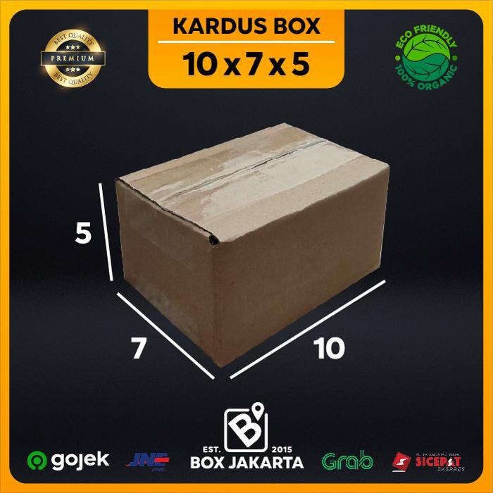 

KARDUS BOX uk 10x7x5 CM Kotak Packaging Corrugated SHEET POLOS