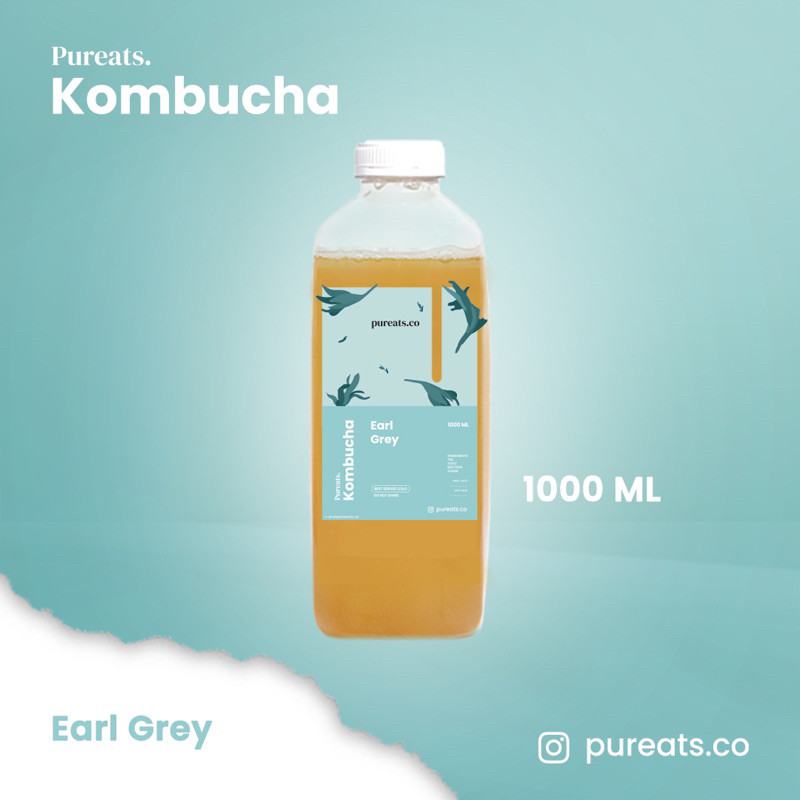 

Pure Kombucha 1Lt - Earl Grey