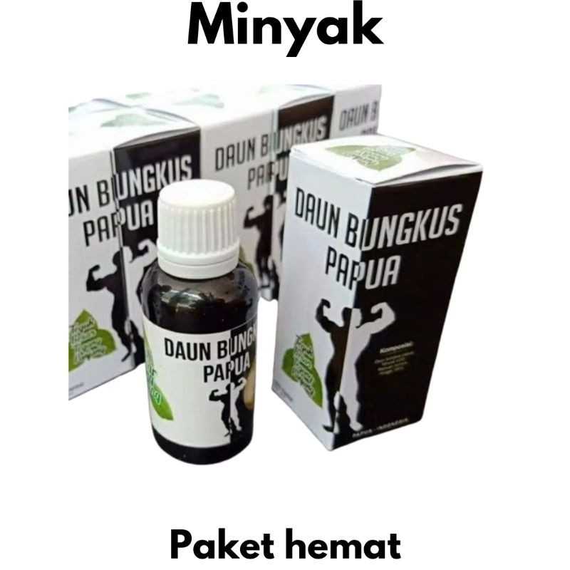 PROMO Minyak Daun Tiga Jari Papi Asli Murah Minyak Daun Bungkus Papua 100% ORI Termurah/Daun 3 Jari 