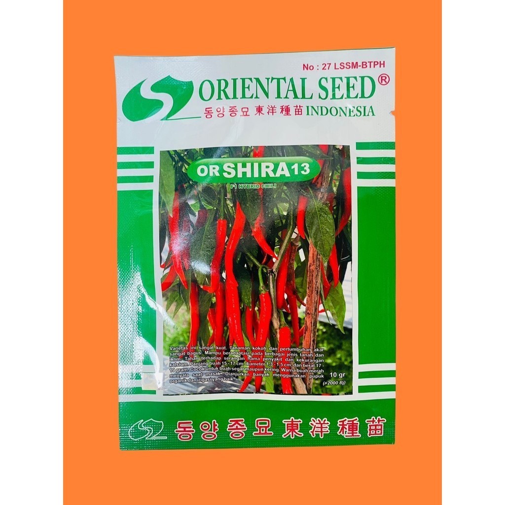 Benih Cabai Merah Besar F1 OR SHIRA 13 berat isi 10 gram dari ORIENTAL SEED