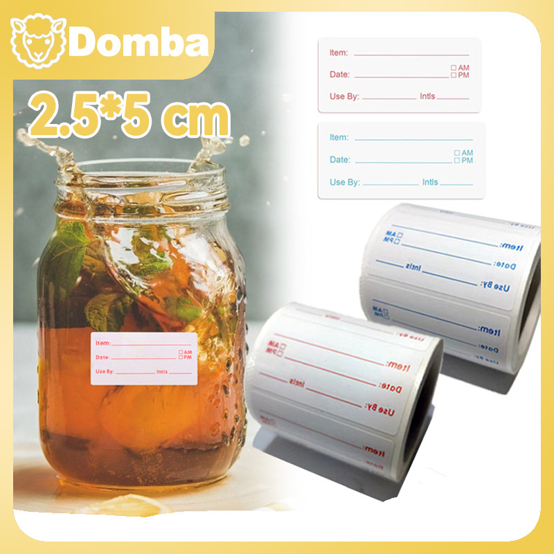 

（2.5*5 cm）500pcs Stiker Tanggal Kadaluwarsa - Label Expired Date Waterproof - Untuk Makanan, Obat & Bahan Kimia - Tahan Air & Minyak