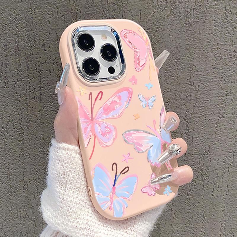 Case Hp For Samsung A32 5G A34 M32 Silicon Candy Girls Simple Colorful Butterfly Case Murah