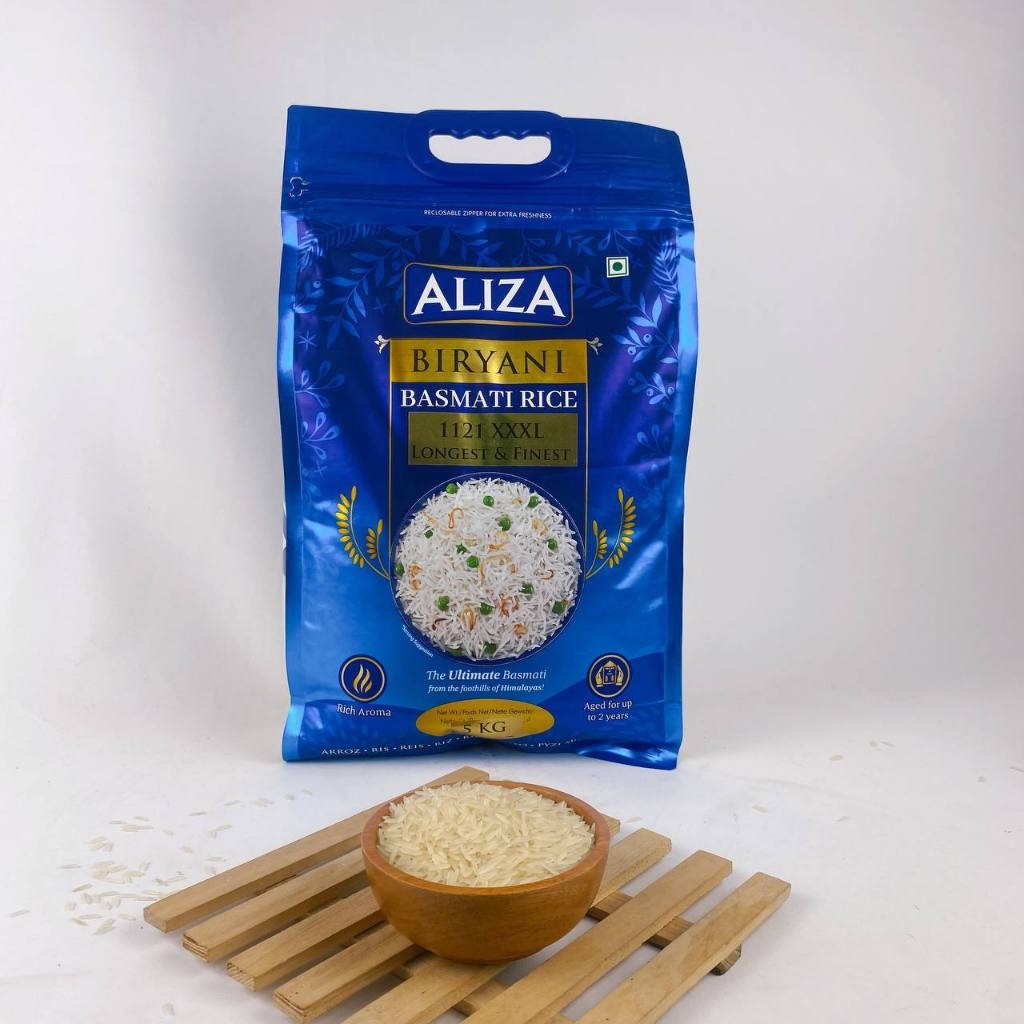 

Beras Basmati premium untuk kebuli, briyani, mandhi, kabsah | Beras basmati 1kg kemasan