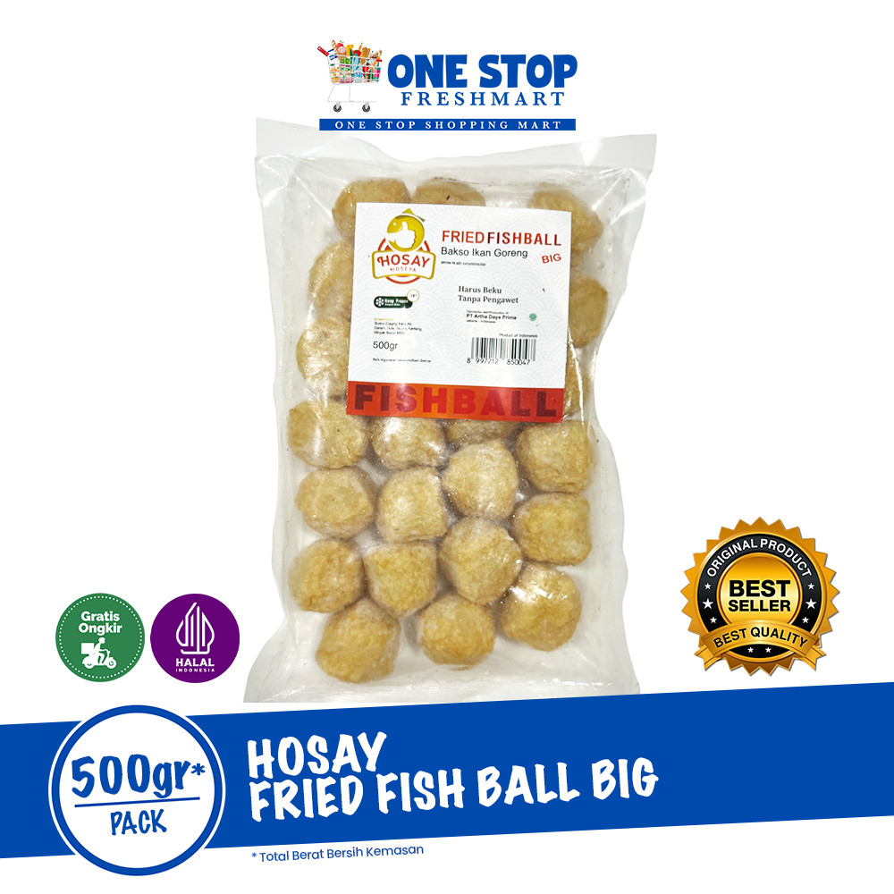 

HOSAY FRIED FISH BALL BIG 500GR