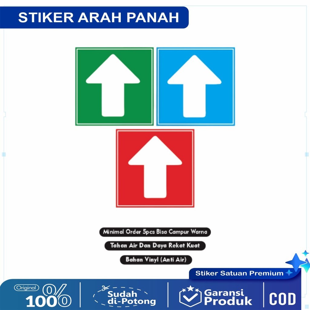 

Stiker panah / Stiker arah panah / stiker naik turun tangga / stiker tangga / stiker atas bawah
