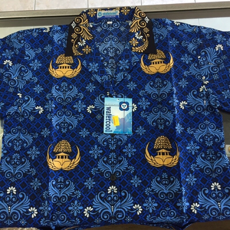 baju korpri model baru pria dan perempuan lengan panjang ukuran S M L XL XXL XXXL hingga 5XL 5L