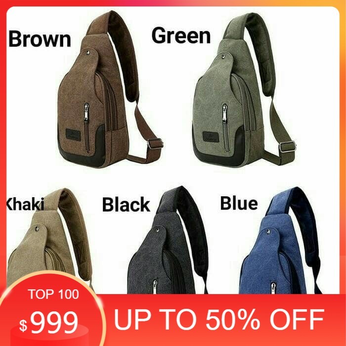 Tas Selempang Pria Simple Murah kekinian Keren Skena / Tas Pria Slempang Selempang Slingbag Kulit Ka