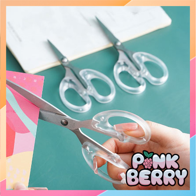 

PINK BERRY H5920 Gunting Transparan Bening Multifungsi Gunting Transparan Gunting Kertas Transparan Pemotong Kertas Scrapbooking