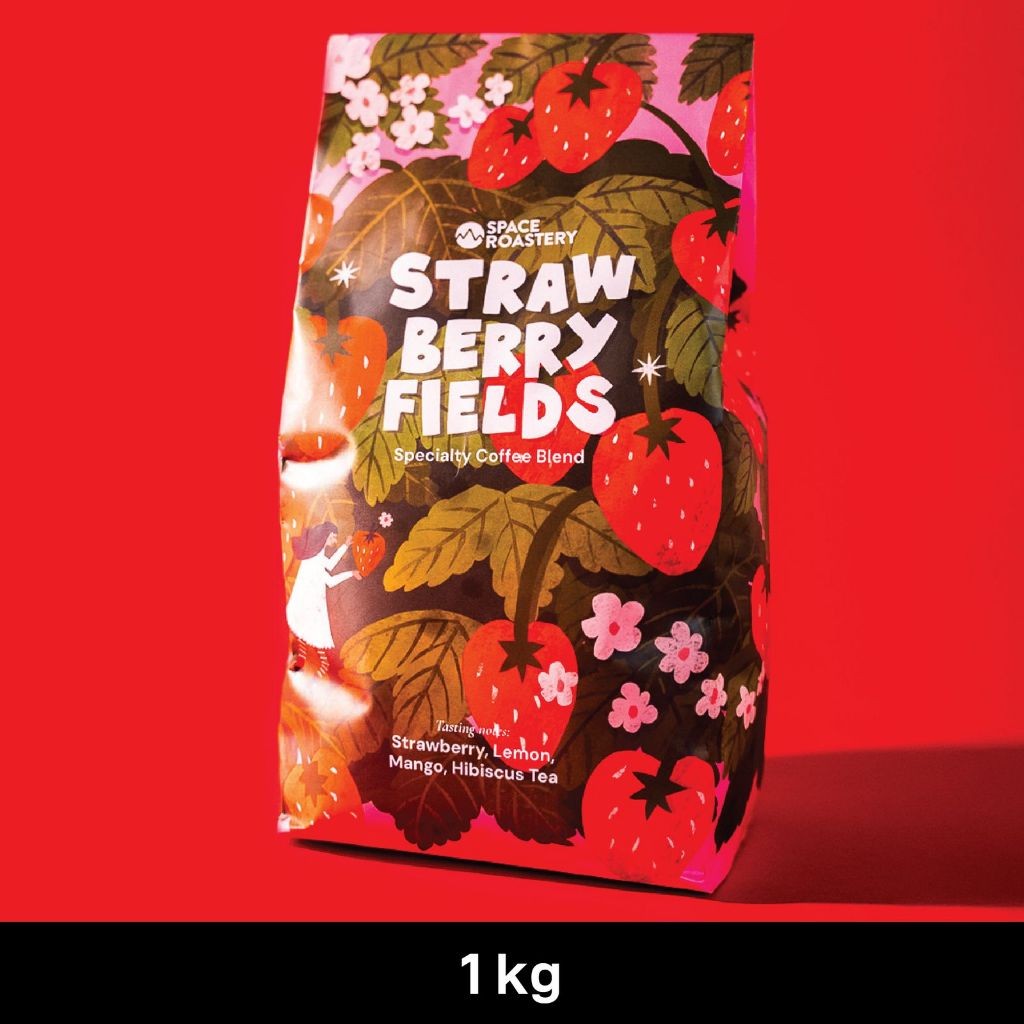 

STRAWBERRY FIELDS Specialty Coffee Beans (1000gram) by Space Roastery Biji Kopi/Bubuk Arabika