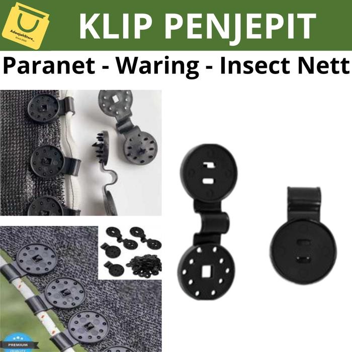 

KLIP PENJEPIT PARANET ( isi 50 - 100 pcs ) Penjepit Inscet Nett - PENJEPIT WARING - JARING - KLIP NET - 50 PCS