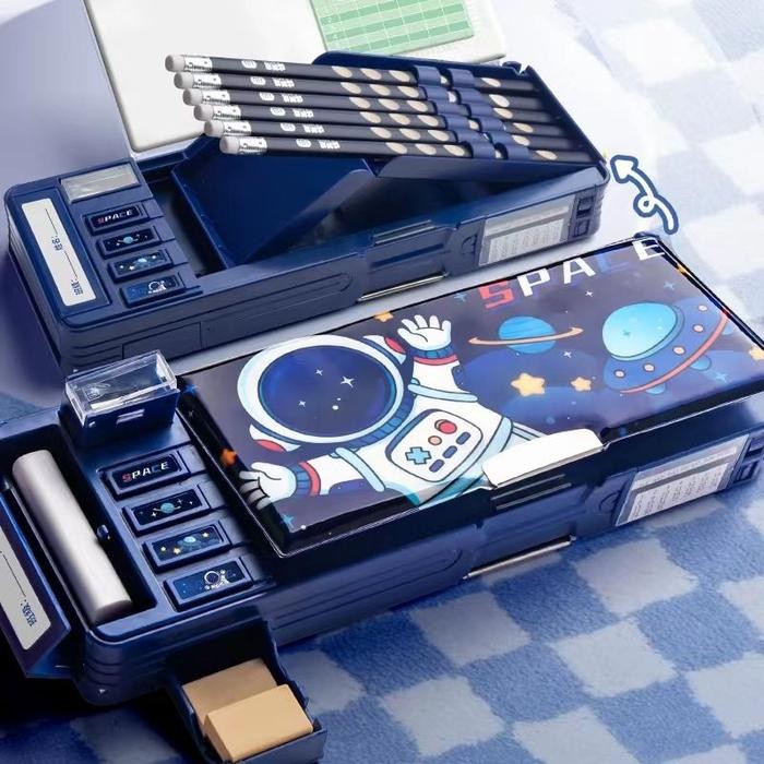 

TREND~[Terlaris] Kotak Pensil Anak Sekolah Tempat Pensil Premium - Space