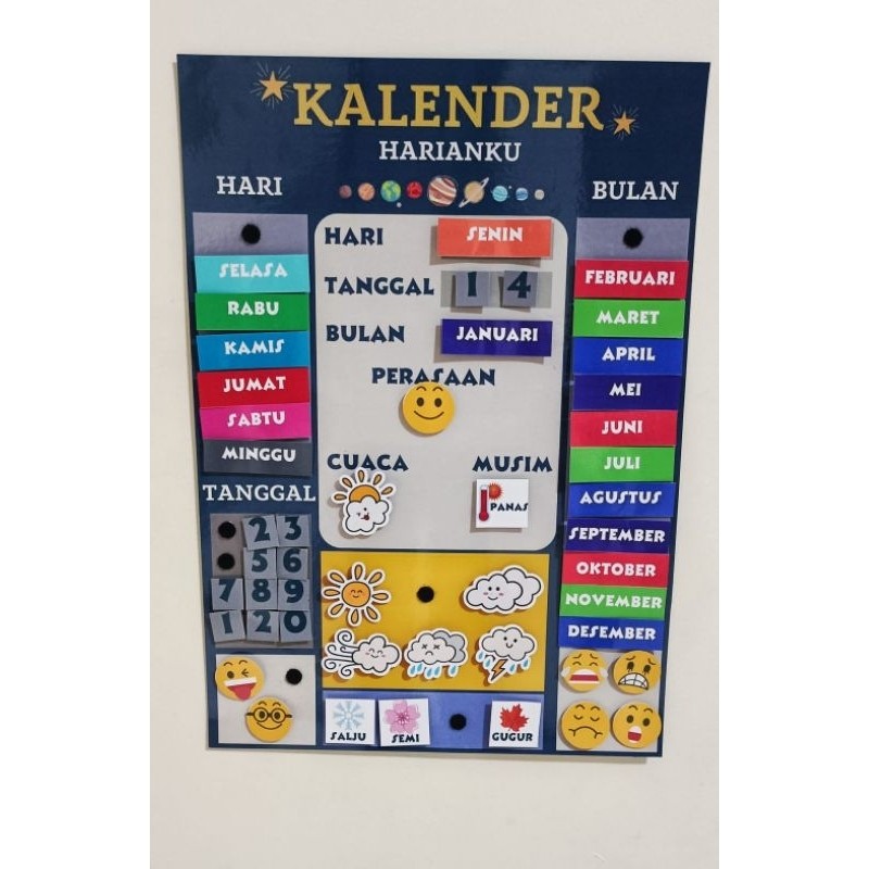 

Kalender cabut pasang belajar anak jadwal pelajaran anak tahunan harian calendar TK