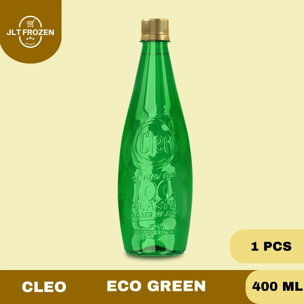 

Cleo Eco Go Green 400ml -1 PCS / Air Mineral / Air Minum Botol Hijau