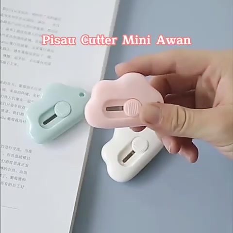 

Pisau Cutter Mini Awan Lucu Aesthetic Portable - Pemotong Kertas Unik Kecil Imut - Cutter Mini Cloud Serbaguna Kantor Sekolah Rumah