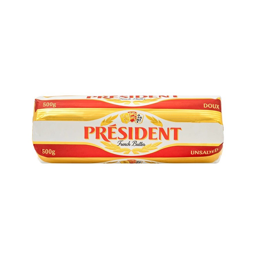 

Unsalted Butter President / Mentega Tawar President - 500 Gram