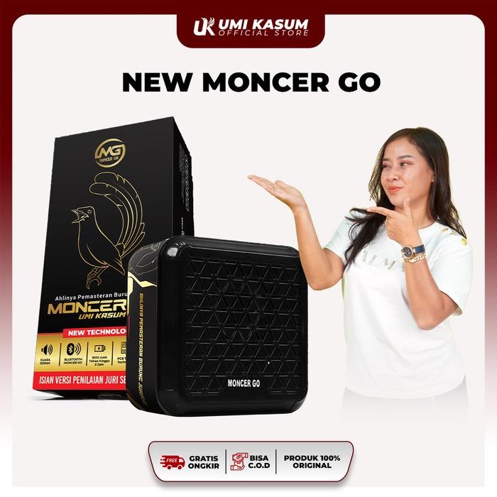NEW MONCER GO Speaker Pemasteran Burung Umi Kasum Teknologi Timbre Isian Kicau Burung Timer Otomatis
