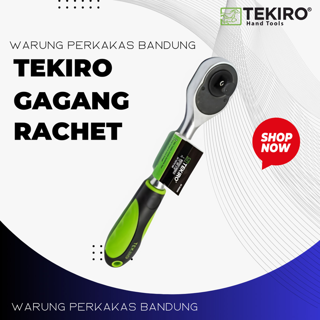 

TEKIRO Kunci Gagang Sock Rachet 1/2 inch 30 cm Gagang Sok Racet 1/2 inch Kunci Trelek