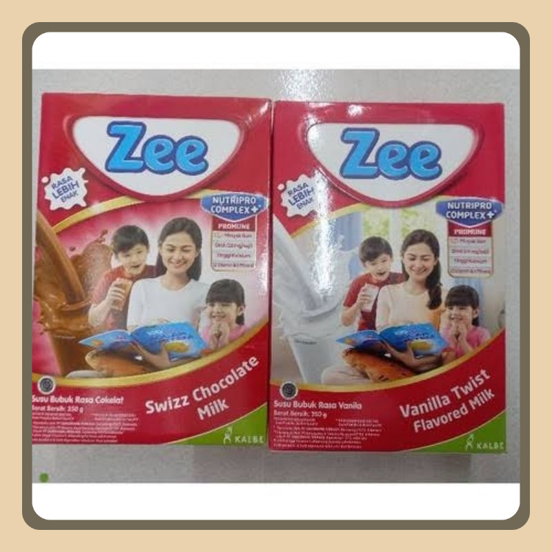 

Susu Zee Twist Rasa Cokelat, Vanilla dan strawberry 340g Murah Meriah