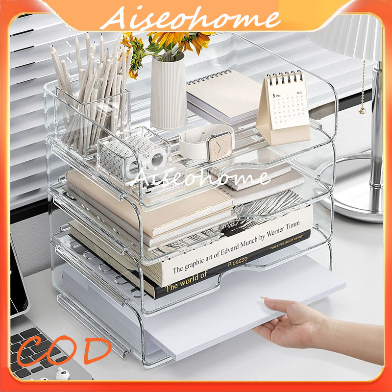 

Stackable Storage Organizer 2 Tumpuk Tempat Dokumen Kertas Buku Alat Tulis Multifungsi Serbaguna Rak Dokumen Rak Kertas Stationary Rak Susun Rak Meja Stackable Rak Meja Organizer Tingkat Plastik Kosmetik Organizer Desk Acrylic Storage Buku Stackable