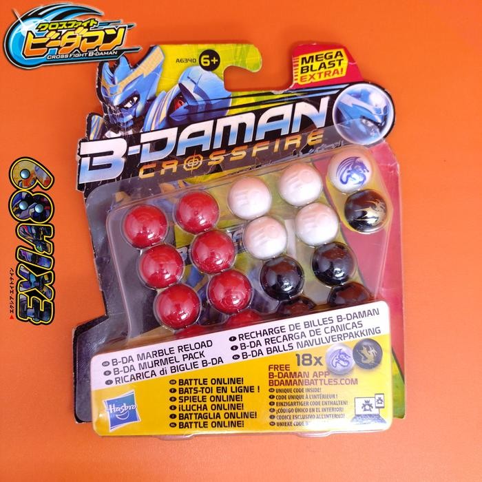 MAX CROSS FIGHT B-DAMAN CROSS FIRE B-DA MARBLE RELOAD HASBRO