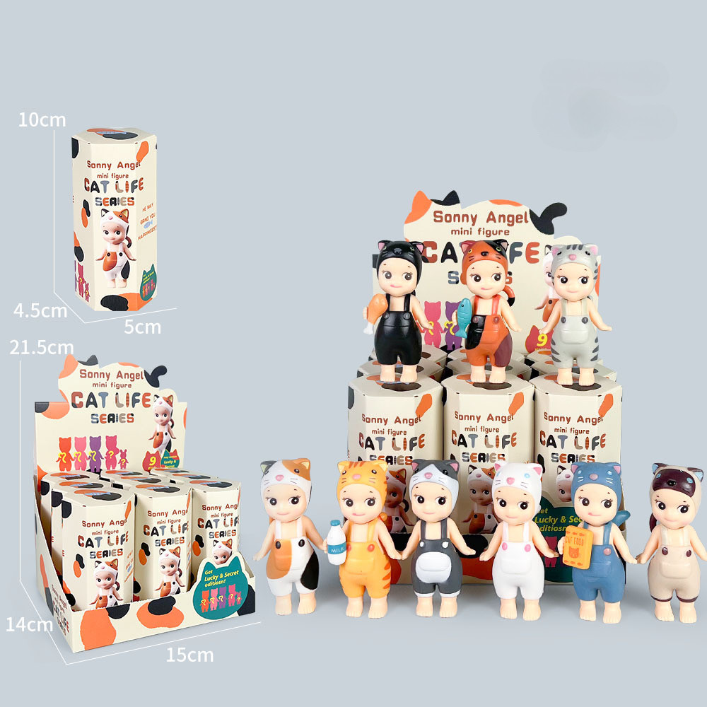 

Cat Blind Box Sonny Angel Cats Life Action Figures Toys Ornaments Dolls For Fans Children Christmas new year Gifts