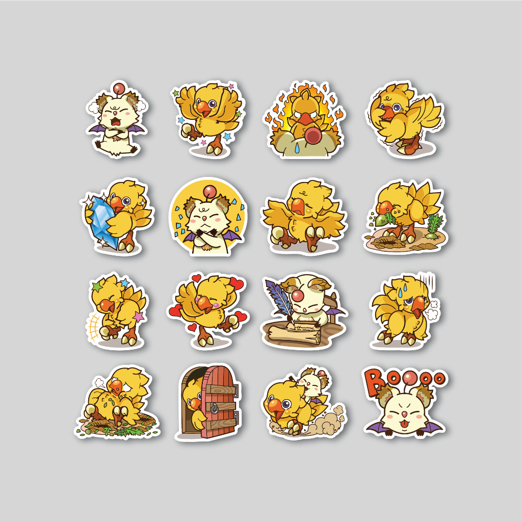 

Sticker Pack Chocobo Square Enix | Sticker Tumblr | Stiker Laptop Koper Helm
