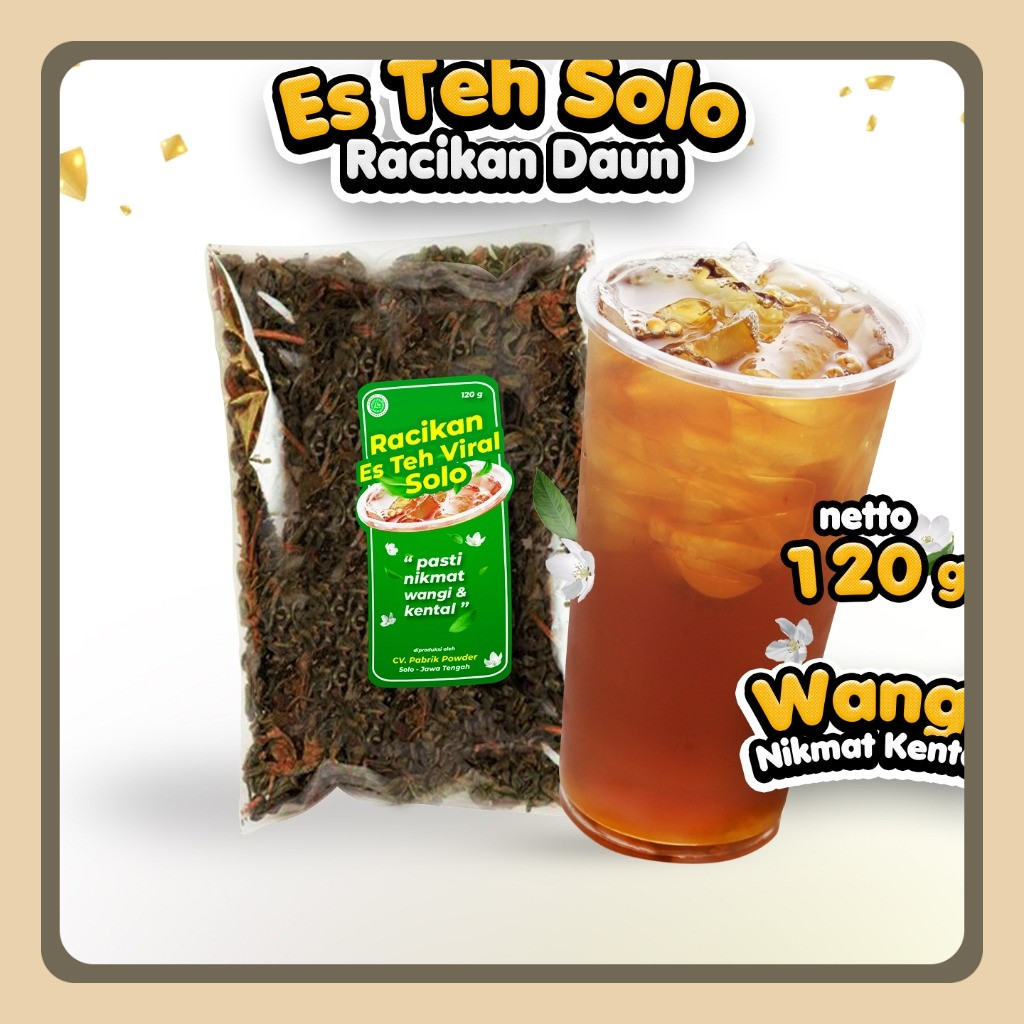 

Racikan Teh Asli Solo, Wangi Sepet Legi Kentel 120 gram