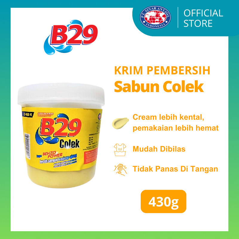 B29 Cream Cup 430gr / Sabun Colek Kuning / B29 Krim (1 pcs)