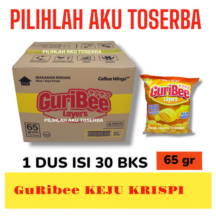 

Guribee Layers KEJU KRISPI 65 gr - ( HARGA 1 DUS ISI 30 PCS )
