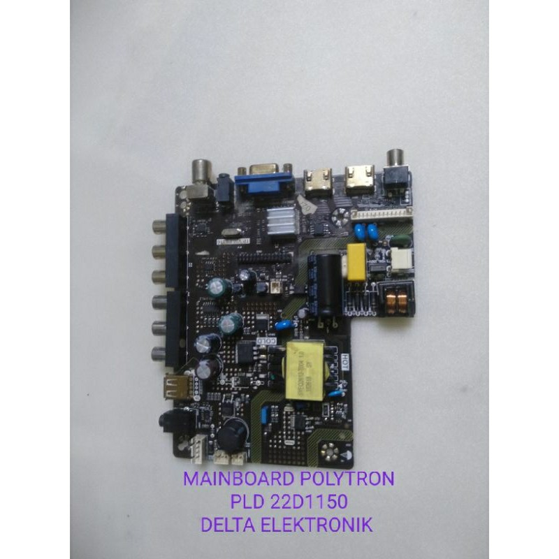 SPAREPART MAINBOARD MB PSU TV LED POLYTRON PLD 22D1150