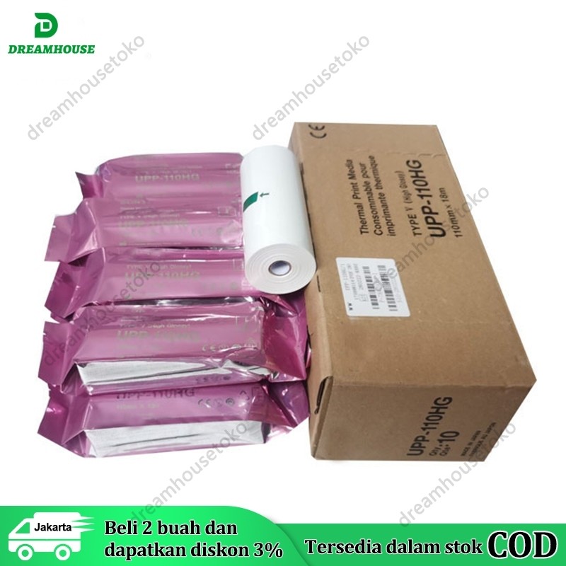 

Kertas USG Sony UPP 110 HG/110mmx18m Kertas Thermal High Glossy Kertas USG Sony(original)