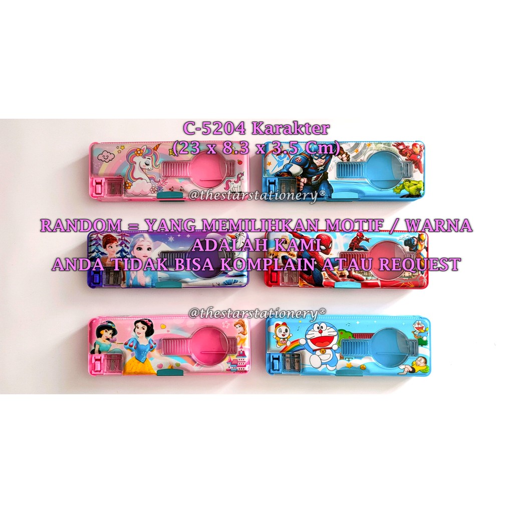 

(1 Biji) GROSIR Kotak Pensil Magnet Mika 23*8.3*3.5 Cm / Kotak Pensil Magnet GXIMP C-5204 Mika