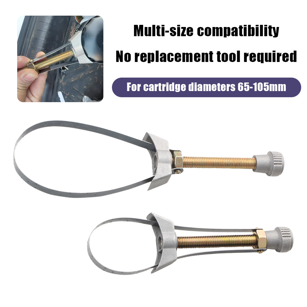 [COD] Universal Alat Pembuka Kunci Filter Oli Mobil Adjustable 65mm-105mm Car Auto Motor Oil Filter 
