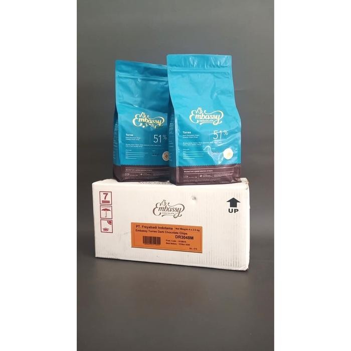 

TULIP Dark Bittersweet Couverture Chocolate Choco Chip 250 gr Embassy [terlaris]