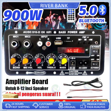 D10 Ⅱ 2000W Amplifier board Tampilan digital Power amplifier board Untuk 8-12 Inci Speaker 220V-DC 1