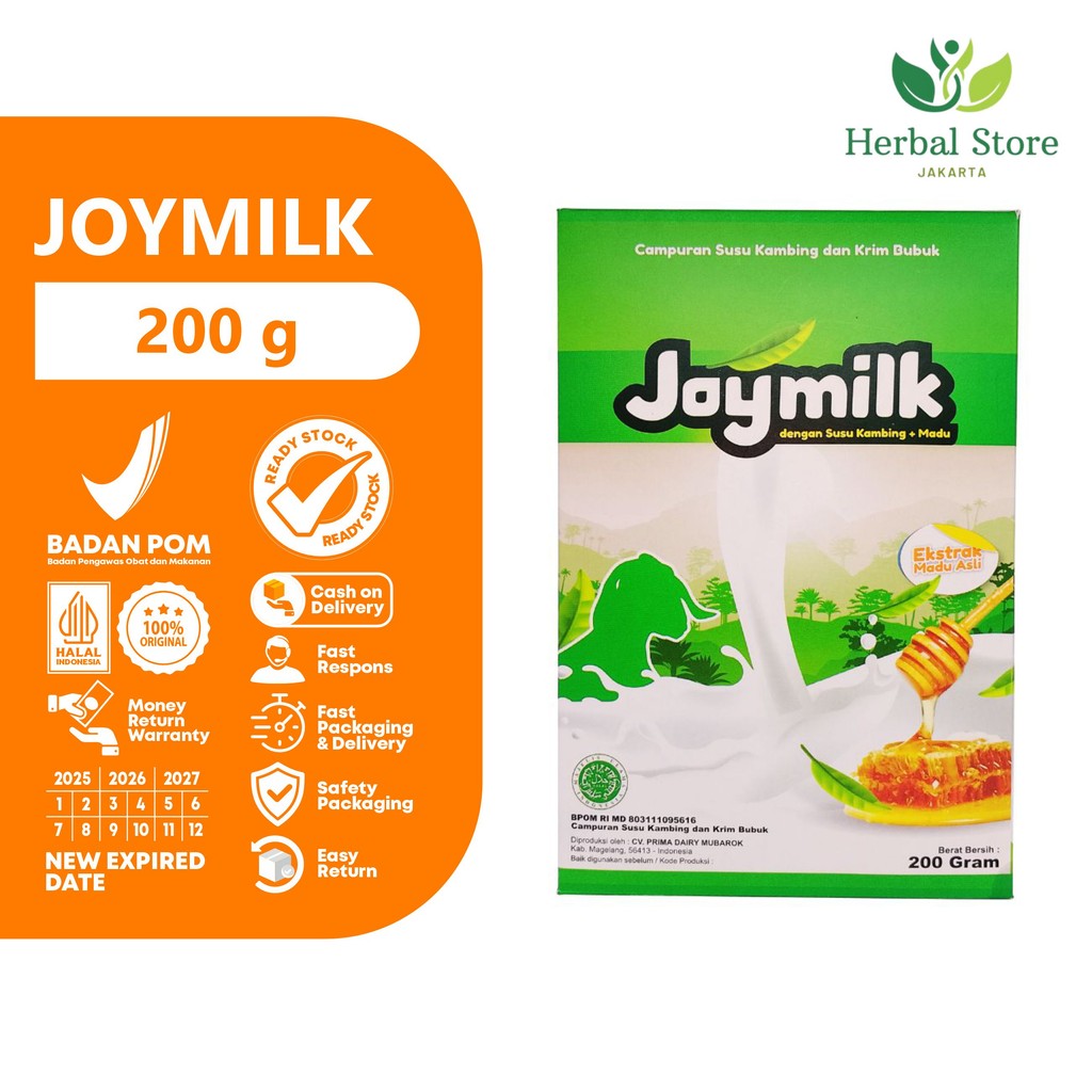 

Joymilk susu kambing krim bubuk + madu