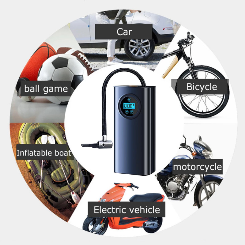 BIG PROMO Kompresor Udara Nirkabel Kecil Inflator Ban Portabel Pompa Inflator Mobil Pompa Inflator