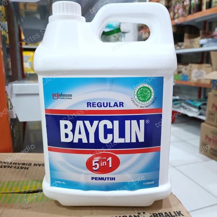 Bayclin 5in1  Reguler pemutih pakaian (clothes bleach) - 4 Liter