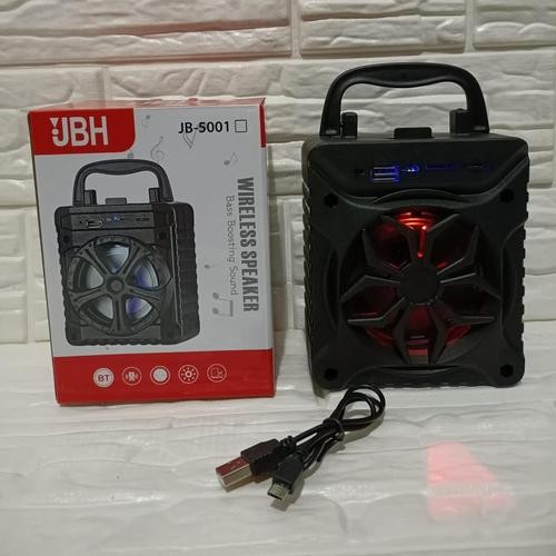 ATS SPEAKER + MIC JB5001 / SPEAKER PORTABLE BLUETOOTH JBH WIRELESS BISA KARAOKE MIC AUX