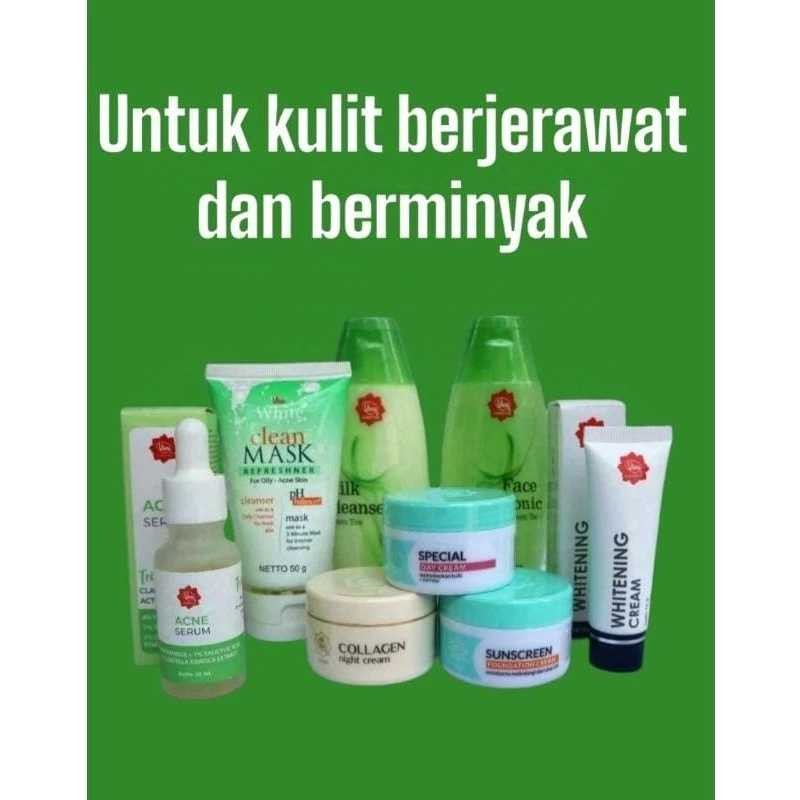 VIVA PAKET KULIT BERJERAWAT DAN BERMINYAK 8 PCS ~ ORIGINAL 100%