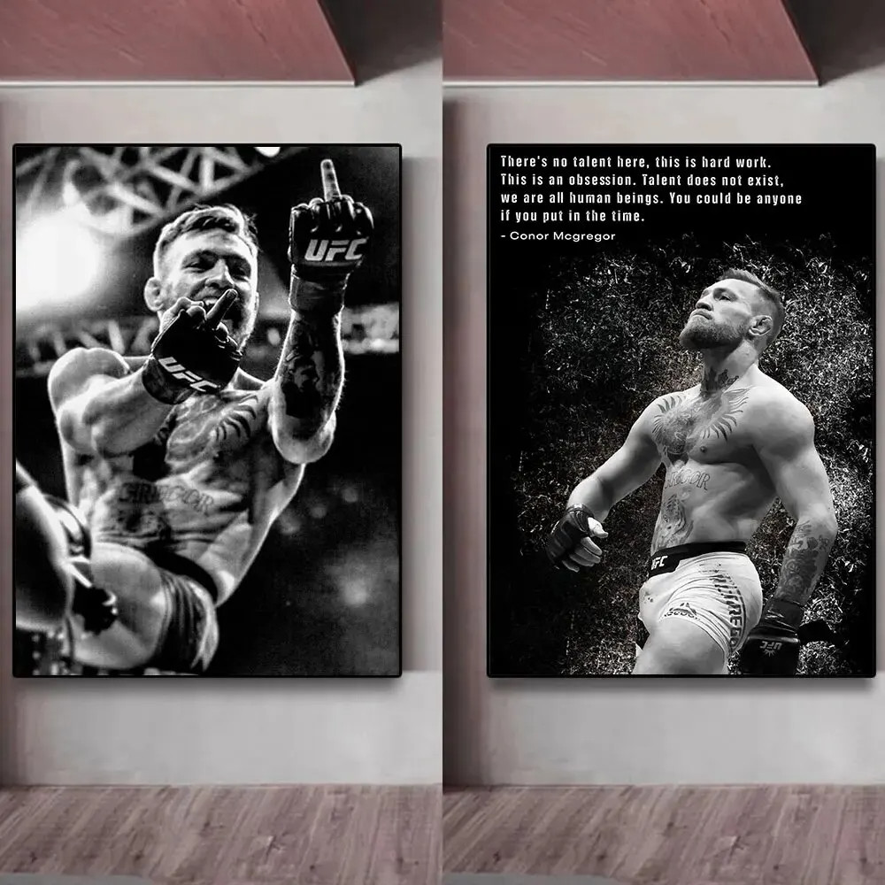 

Inspirational Boxing Conor McGregor Professional Boxers Poster Canvas Print Painting Wall Decor Wall Art Gym Room Decoration New