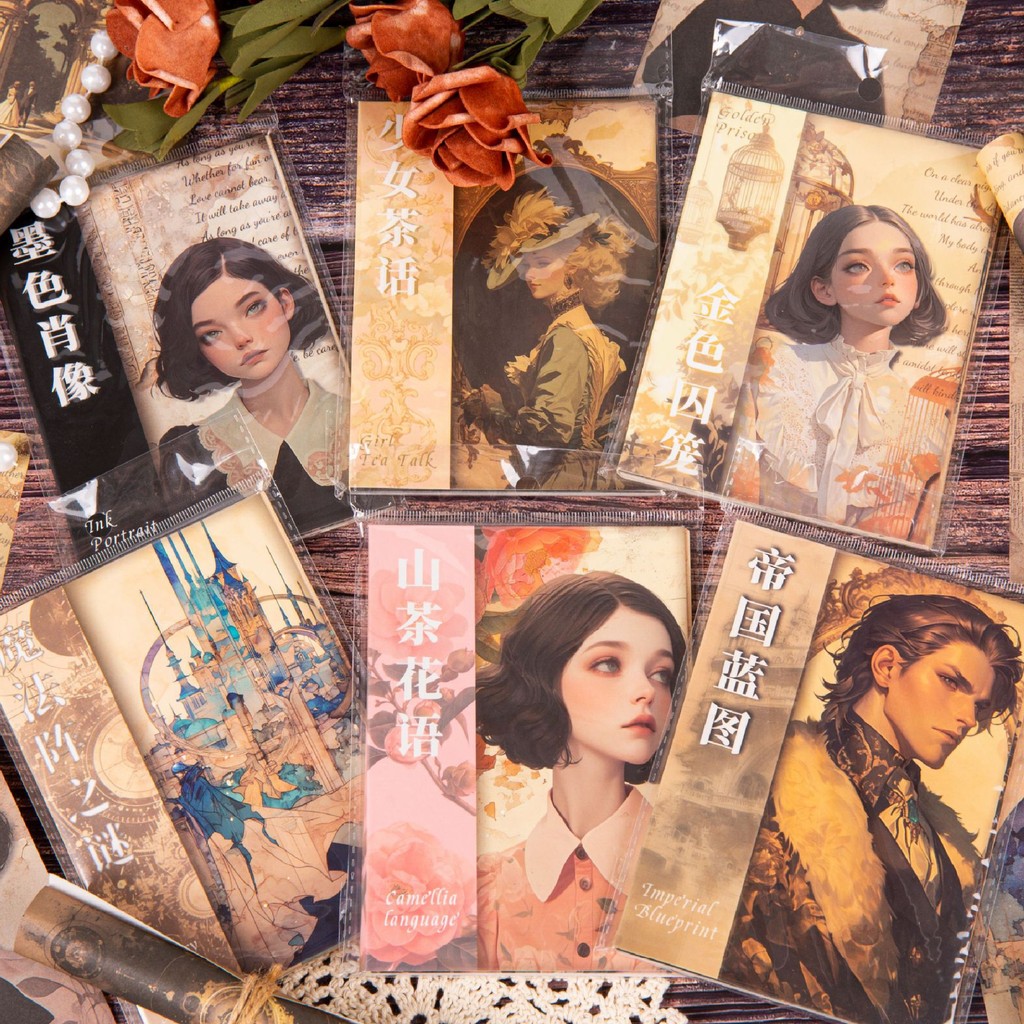 

30 Pcs Movie Poster Character Vintage DIY Scrapbook Paper Supplies Aesthetic Paper Supplies Decorative Paper Material For Crafts