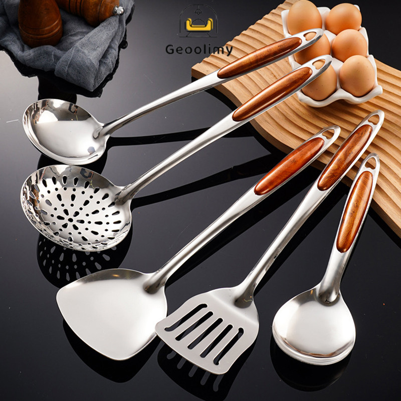 

Spatula Stainless Kuat Irus Set Sodet Dapur Serbaguna Sodet Kuat Tahan Panas / Geoolimy