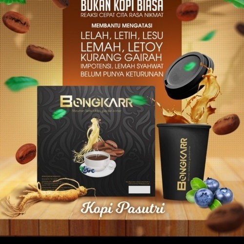 

B0NGKARR KOPI KESEHATAN 1 BOX ISI 10 SACHET ORIGINAL ST4MINA